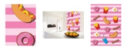 Brewster Home Fashions Fast Food Kitchen Pink Wall Mural